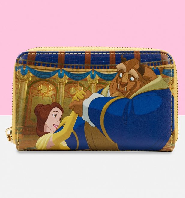 Loungefly Disney Beauty and the Beast Belle Princess Scene Zip Around Wallet