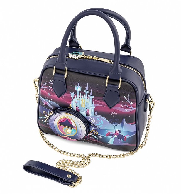 loungefly disney cinderella book crossbody bag