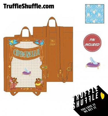 Loungefly Disney Cinderella Pin Collector Backpack Loungefly Disney Cinderella Pin Collector Backpack