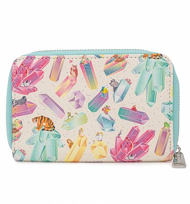 Loungefly Disney Crystal Sidekicks All Over Print Zip Around Wallet Loungefly Disney Crystal Sidekicks All Over Print Zip Around Wallet