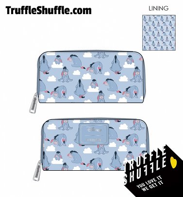 Loungefly Disney Eeyore All Over Print Zip Around Wallet Loungefly Disney Eeyore All Over Print Zip Around Wallet