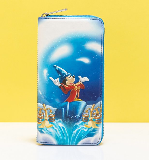 Loungefly Disney Fantasia Sorcerer Mickey Zip Around Wallet Loungefly Disney Fantasia Sorcerer Mickey Zip Around Wallet