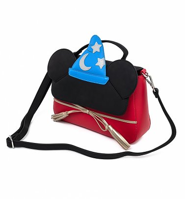 Loungefly Disney Fantasia Sorcerer Mickey Cosplay Crossbody Bag Loungefly Disney Fantasia Sorcerer Mickey Cosplay Crossbody Bag