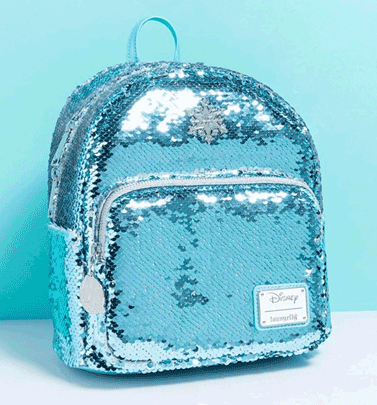Loungefly Disney Frozen Elsa Reversible Sequin Mini Backpack Loungefly Disney Frozen Elsa Reversible Sequin Mini Backpack