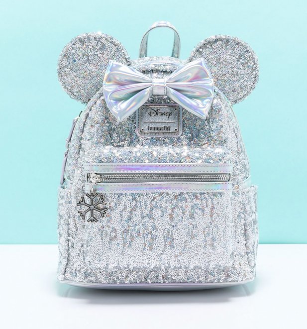 Loungefly Disney Lasr Holographic Sequin Minnie Mouse Mini Backpack