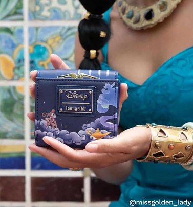 Loungefly Disney Aladdin Jasmine Castle Kisslock Wallet