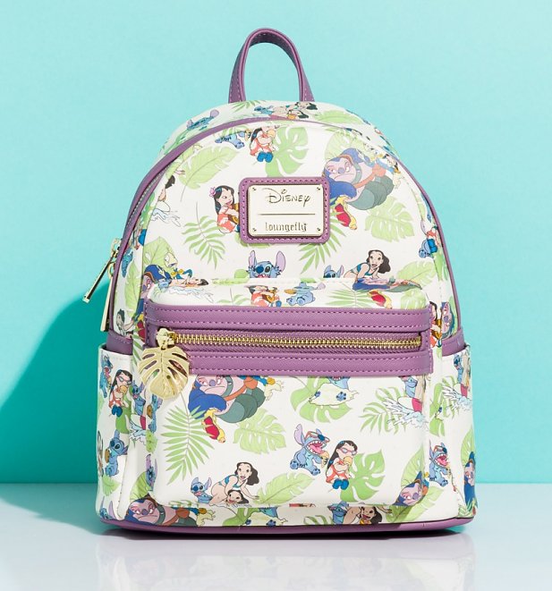 Loungefly Disney Lilo & Stitch All Over Print Mini Backpack