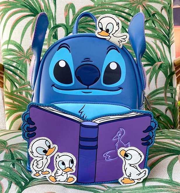 Loungefly Disney Lilo And Stitch Story Time Duckies Mini Backpack