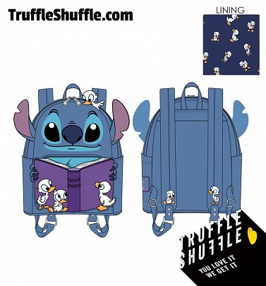 Loungefly Disney Lilo And Stitch Story Time Duckies Mini Backpack Loungefly Disney Lilo And Stitch Story Time Duckies Mini Backpack