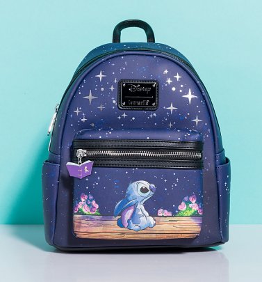 Loungefly Disney Lilo & Stitch Starry Night Stitch Mini Backpack Loungefly Disney Lilo & Stitch Starry Night Stitch Mini Backpack