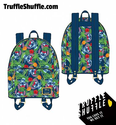 Loungefly Disney Lilo and Stitch Tropical Mini Backpack Loungefly Disney Lilo and Stitch Tropical Mini Backpack