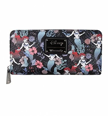 Loungefly Disney Little Mermaid Ariel Floral All Over Print Wallet Loungefly Disney Little Mermaid Ariel Floral All Over Print Wallet