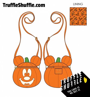 Loungefly Disney Mick-O-Lantern Crossbody Bag Loungefly Disney Mick-O-Lantern Crossbody Bag