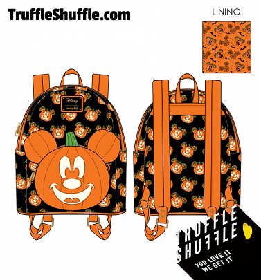 Loungefly Disney Mick-O-Lantern Mini Backpack Loungefly Disney Mick-O-Lantern Mini Backpack