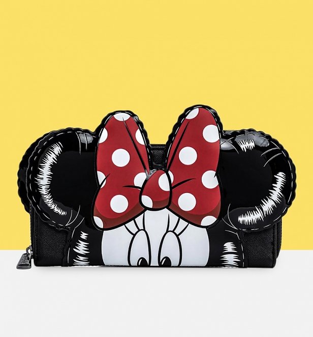 Loungefly Disney Mickey Minnie Balloons Cosplay Zip Around Wallet