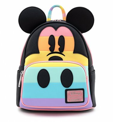 Loungefly Disney Mickey Mouse Pastel Rainbow Mini Backpack Loungefly Disney Mickey Mouse Pastel Rainbow Mini Backpack