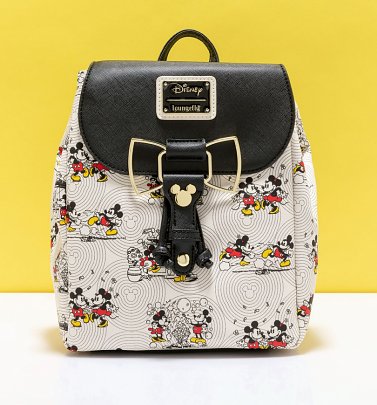 Loungefly Disney Minnie And Mickey Mouse Bow Backpack Loungefly Disney Minnie And Mickey Mouse Bow Backpack