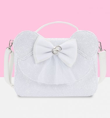 Loungefly Disney Minnie Mouse Sequin Wedding Crossbody Bag Loungefly Disney Minnie Mouse Sequin Wedding Crossbody Bag