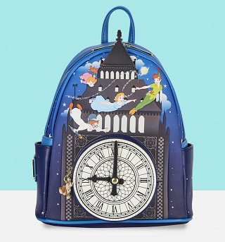 Loungefly Disney Peter Pan Glow In The Dark Clock Mini Backpack