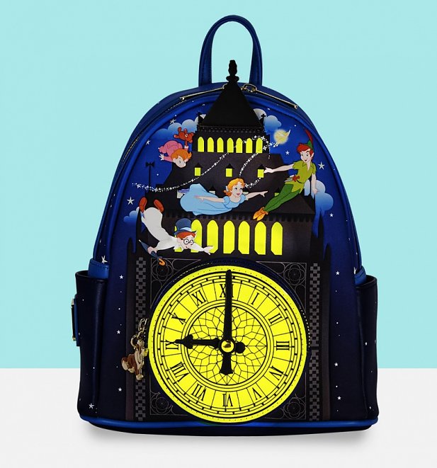 Loungefly Disney Peter Pan Glow In The Dark Clock Mini Backpack