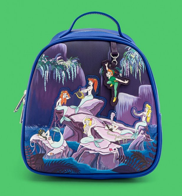 Loungefly Disney Peter Pan Mermaids Mini Backpack Loungefly Disney Peter Pan Mermaids Mini Backpack