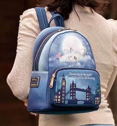 Loungefly Disney Peter Pan Second Star Glow Mini Backpack Loungefly Disney Peter Pan Second Star Glow Mini Backpack