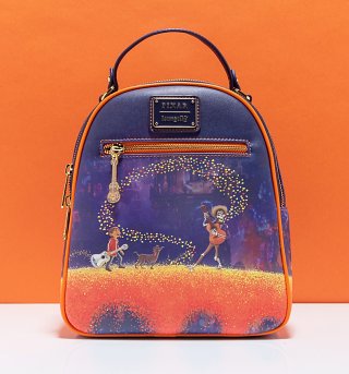 Loungefly Disney Pixar Coco Marigold Bridge Mini Backpack Loungefly Disney Pixar Coco Marigold Bridge Mini Backpack