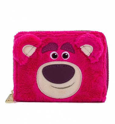 Loungefly Disney Pixar Lotso Cosplay Sherpa Zip Around Wallet Loungefly Disney Pixar Lotso Cosplay Sherpa Zip Around Wallet