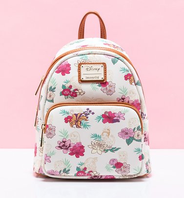 Loungefly Disney Princess Floral Mini Backpack Loungefly Disney Princess Floral Mini Backpack