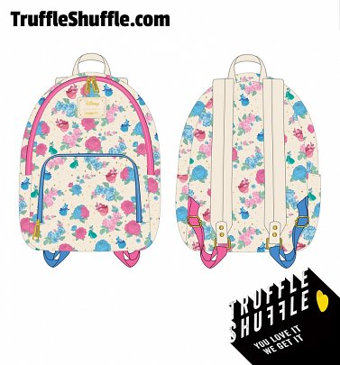 Loungefly Disney Sleeping Beauty Floral Fairy Godmother All Over Print Mini Backpack Loungefly Disney Sleeping Beauty Floral Fairy Godmother All Over Print Mini Backpack