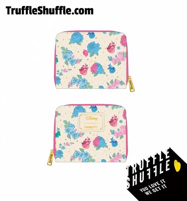 Loungefly Disney Sleeping Beauty Floral Fairy Godmother All Over Print Zip Around Wallet Loungefly Disney Sleeping Beauty Floral Fairy Godmother All Over Print Zip Around Wallet
