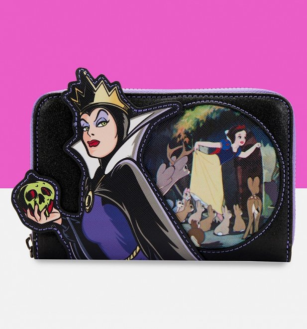 Loungefly Disney Snow White Villains Scene Evil Queen Zip Around Wallet Loungefly Disney Snow White Villains Scene Evil Queen Zip Around Wallet