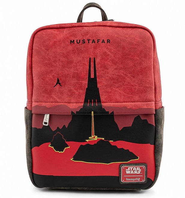 Loungefly Disney Star Wars Lands Mustafar Square Mini Backpack Loungefly Disney Star Wars Lands Mustafar Square Mini Backpack