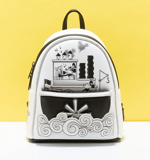 Loungefly Disney Steamboat Willie Music Cruise Mini Backpack