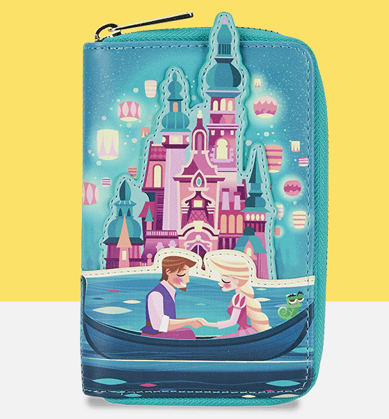 Loungefly Disney Tangled Princess Castle Zip Around Wallet