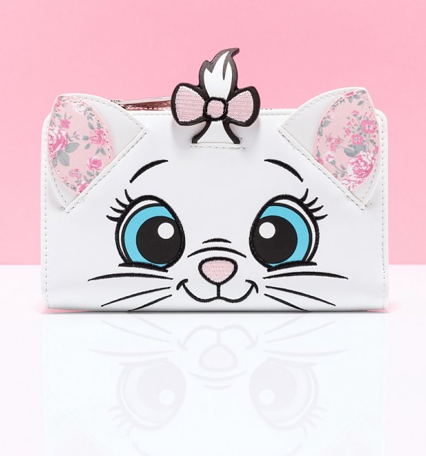 Loungefly Disney The Aristocats Marie Floral Face Flap Wallet
