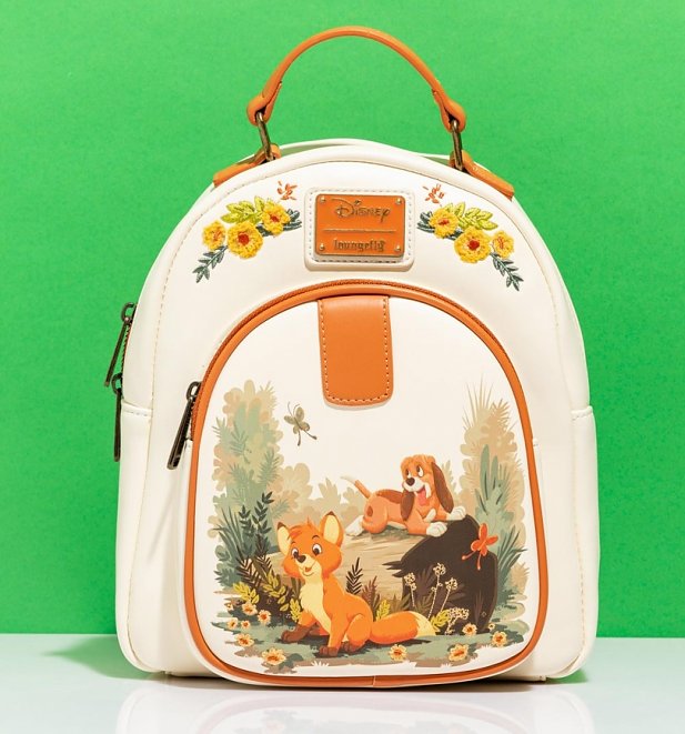 Loungefly Disney The Fox and the Hound Floral Mini Backpack