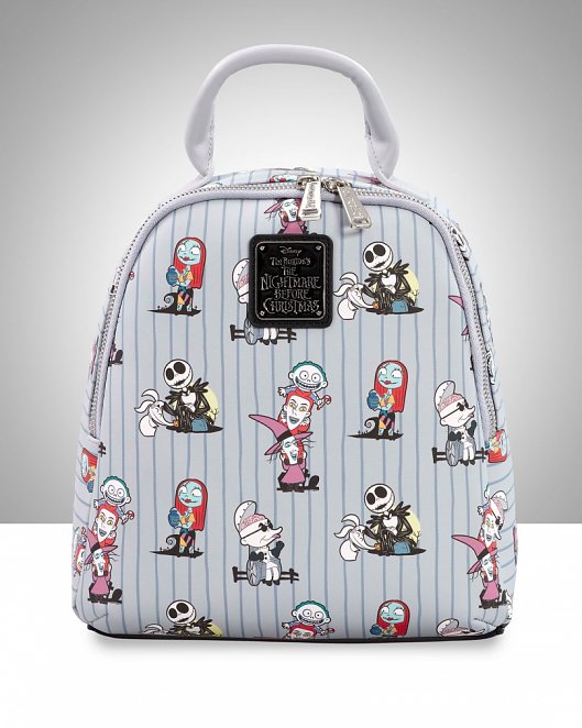 Loungefly Disney The Nightmare Before Christmas Characters All Over Print Mini Backpack