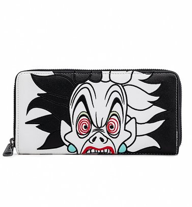 Loungefly Disney Villains Cruella De Vil Spots Cosplay Zip Around Wallet Loungefly Disney Villains Cruella De Vil Spots Cosplay Zip Around Wallet