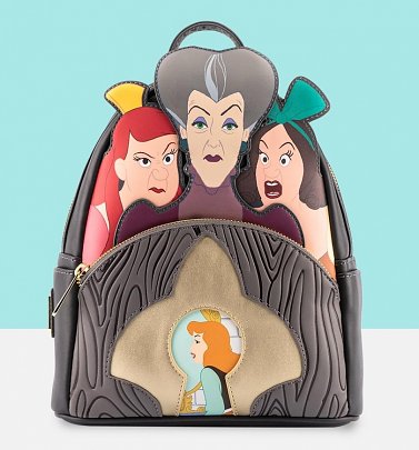 Loungefly Disney Villains Scene Evil Stepmother And Step Sisters Mini Backpack