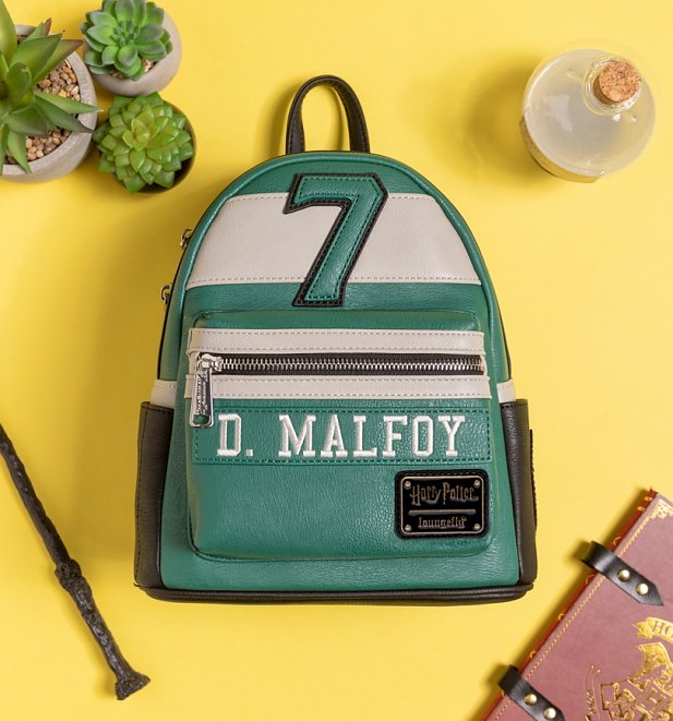 Loungefly Draco Malfoy Harry Potter Slytherin Mini Backpack