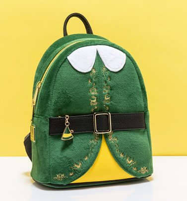 Loungefly Elf Buddy Cosplay Mini Backpack Loungefly Elf Buddy Cosplay Mini Backpack