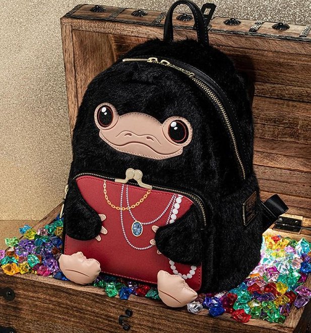 Loungefly Fantastic Beasts Niffler Plush Cosplay Mini Backpack