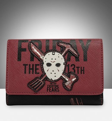Loungefly Friday The 13th Jason Mask Tri-Fold Wallet Loungefly Friday The 13th Jason Mask Tri-Fold Wallet