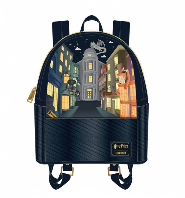 Loungefly Harry Potter Diagon Alley Sequin Mini Backpack Loungefly Harry Potter Diagon Alley Sequin Mini Backpack