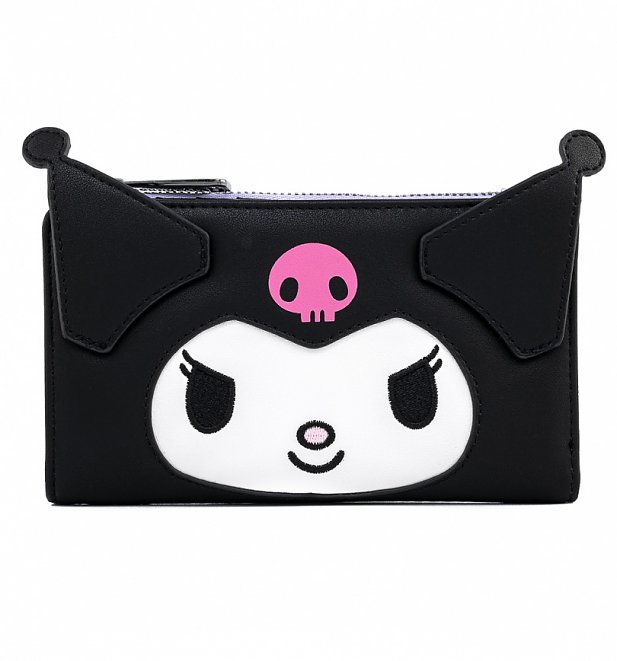 Loungefly Hello Kitty Kuromi Cosplay Flap Wallet Loungefly Hello Kitty Kuromi Cosplay Flap Wallet
