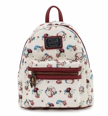Loungefly Marvel Spiderman Floral Mini Backpack Loungefly Marvel Spiderman Floral Mini Backpack