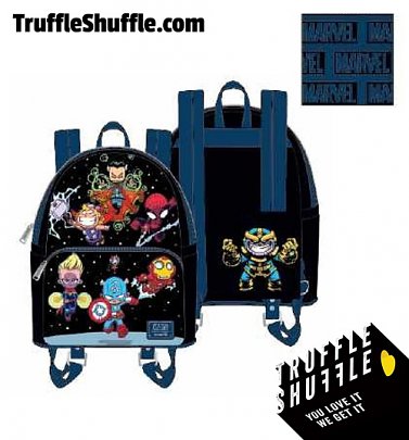 Loungefly Marvel Skottie Young Chibi Group Mini Backpack Loungefly Marvel Skottie Young Chibi Group Mini Backpack