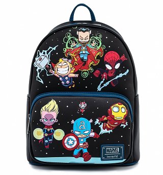 Loungefly Marvel Skottie Young Chibi Group Mini Backpack Loungefly Marvel Skottie Young Chibi Group Mini Backpack