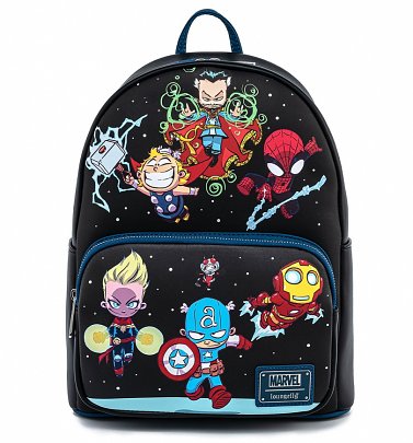 Loungefly Marvel Skottie Young Chibi Group Mini Backpack Loungefly Marvel Skottie Young Chibi Group Mini Backpack